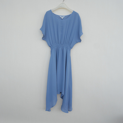 拉系列正品超值中长绉纱连衣裙