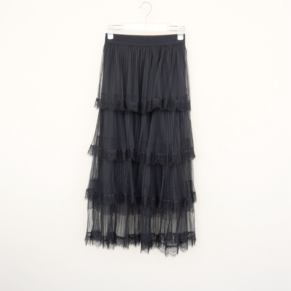 专柜正品超值春秋中长网纱半身裙