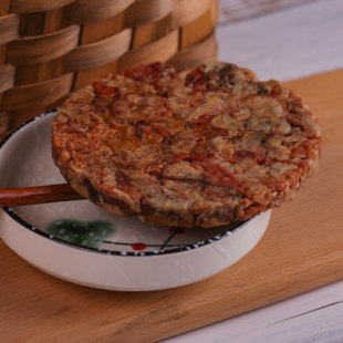 岛城鹏程脂渣围心肉精品花脂猪肉干原味80克3包包邮青岛特产即食