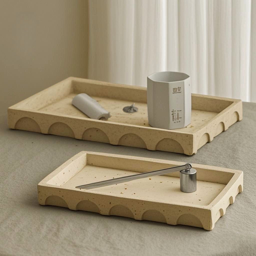 侘寂风仿洞石香薰托盘家居客厅餐桌民宿干果水果装饰收纳托盘,家居饰品,果盘/果篓,淘宝优惠券,粉丝福利购,淘宝优惠卷