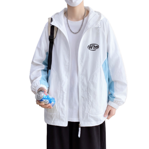 夏季冰丝速干防晒服男孩初中学生轻薄款防晒衣青少年大童透气外套