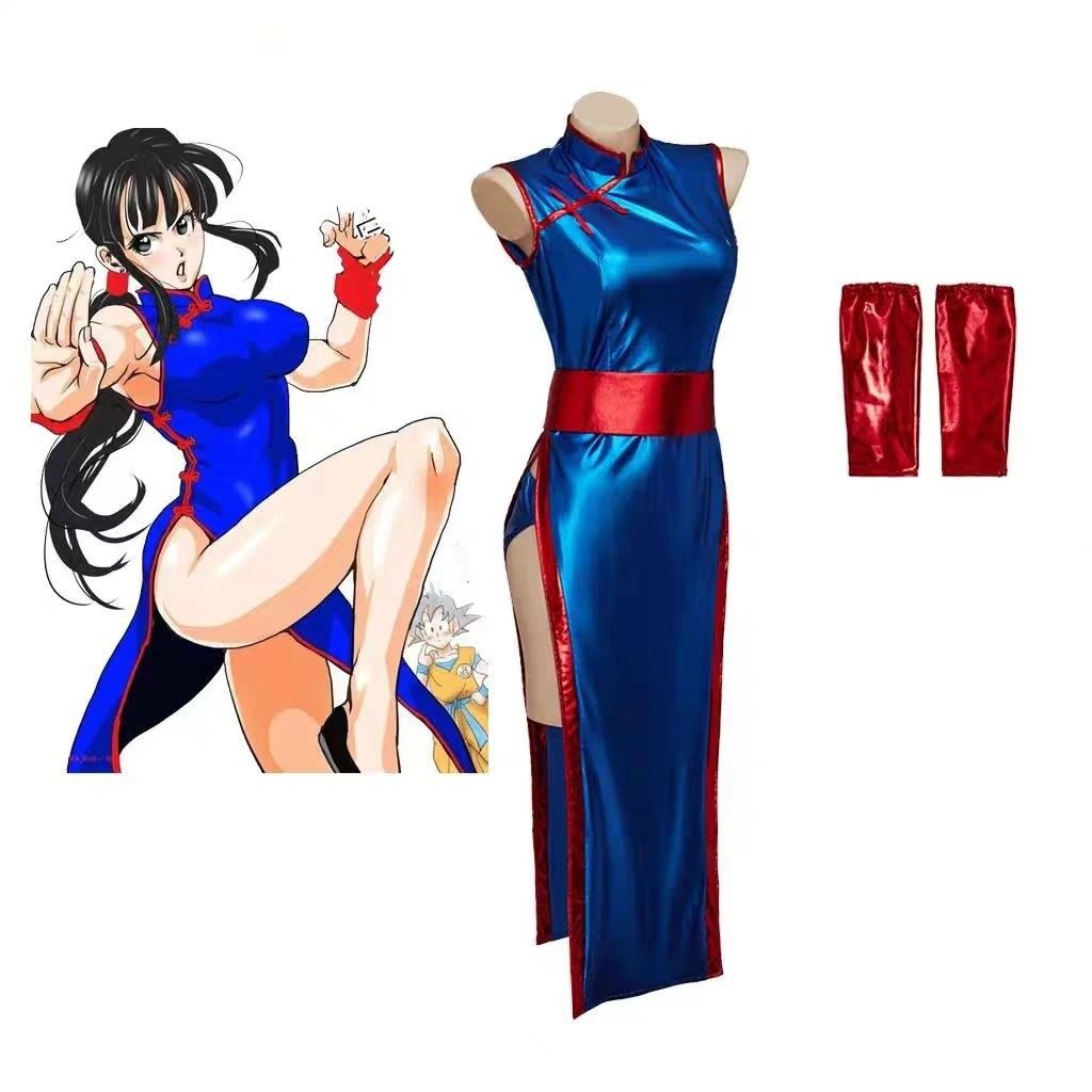 七龙珠琪琪cosplay女服装孙悟空琪琪旗袍战斗服万圣节cos服