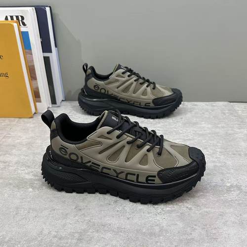 男鞋2025秋冬新款轻便减震跑步休闲运动鞋时尚百搭厚底增高老爹鞋