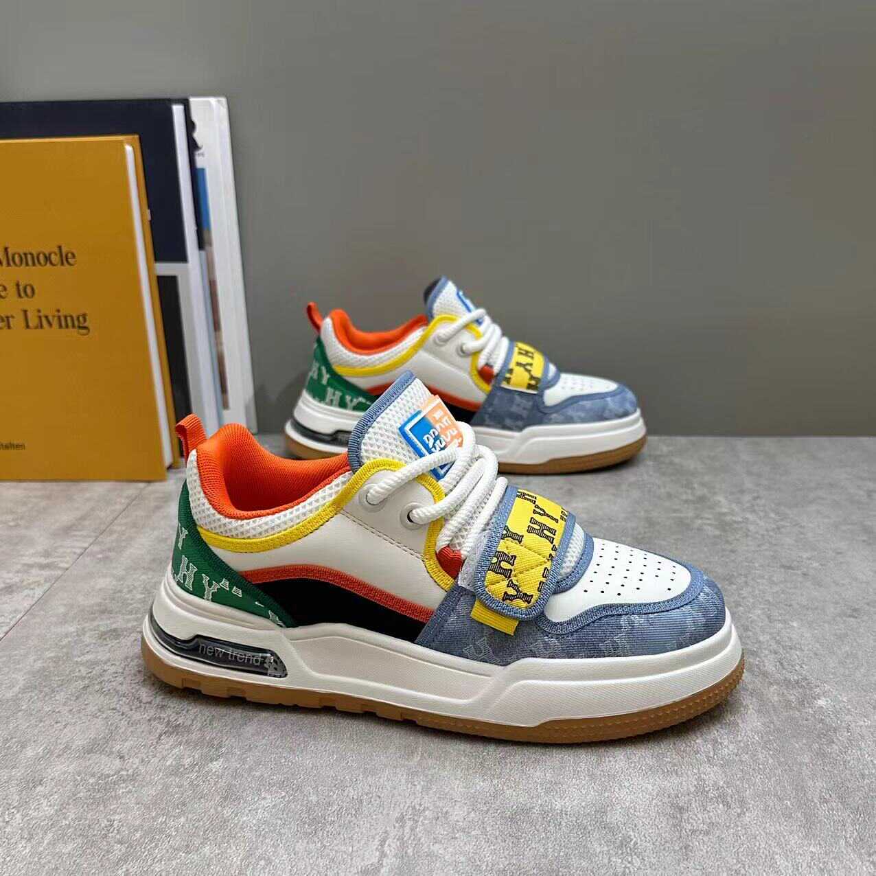 男鞋2025春夏新款韩版百搭运动休闲板鞋网红超火厚底增高情侣潮鞋