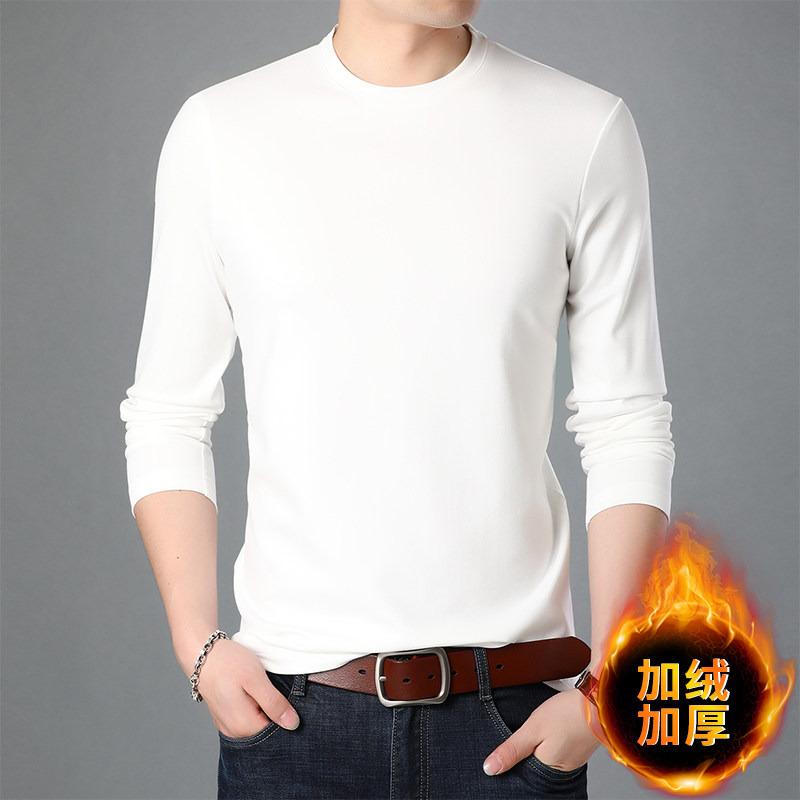 J16512钱塘2020-1秋冬加绒主推圆领男士高端休闲T恤主推P80图片