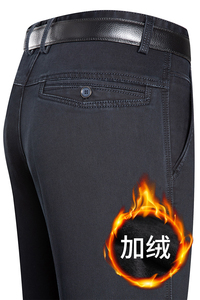 F3717钱塘2020-1秋冬加绒加厚牛仔男裤直筒弹力男士牛仔裤水洗P77图片
