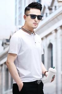 B5100钱塘2020-1夏季男士绅士短袖polo衫T恤翻领男装商务休闲P58图片