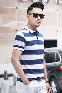 B7705钱塘2020-1夏季男士潮流短袖polo衫T恤翻领男装商务休闲P62图片