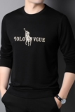 J804钱塘2020-1秋冬男士时尚打底衫长袖卫衣圆领印花休闲P45，男装卫衣，钱塘207-1