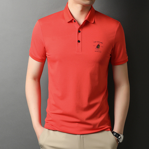 B8129钱塘2020-1夏季男士时尚短袖polo衫T恤翻领男装商务休闲P60图片