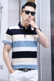B86127钱塘2020-1夏季男士时尚短袖polo衫T恤翻领男装商务休闲P62，男装T恤，钱塘207-1