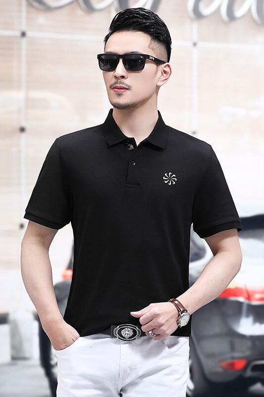 B2179钱塘2020-1夏季男士纯棉短袖polo衫T恤翻领男装商务休闲P57,男装T恤,钱塘207-1