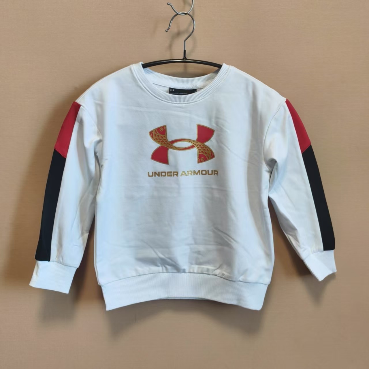 安德玛童装男童春秋季圆领套头卫衣新年款针织运动上衣 断码处理,童装/婴儿装/亲子装,卫衣/绒衫,淘宝优惠券,粉丝福利购,淘宝优惠卷