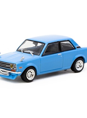 1/64 TARMAR 得勝 Datsun 510 淺藍色 合金汽車模型