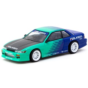 1/64 TARMAC VERTEX 日產Nissan Silvia S13 Falken 合金跑車模型
