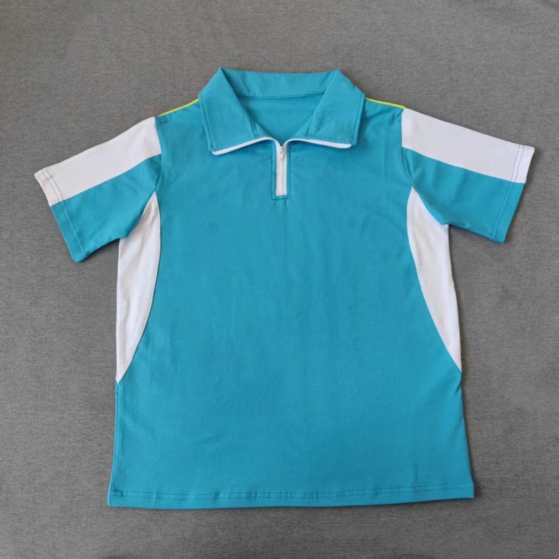 定做夏季男女校服同款运动短袖蓝色拼白色翻领休闲T恤POLO衫上衣,女装/女士精品,POLO衫,淘宝优惠券,粉丝福利购,淘宝优惠卷