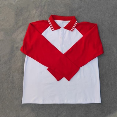 定做春秋季男女校服同款纯棉长袖