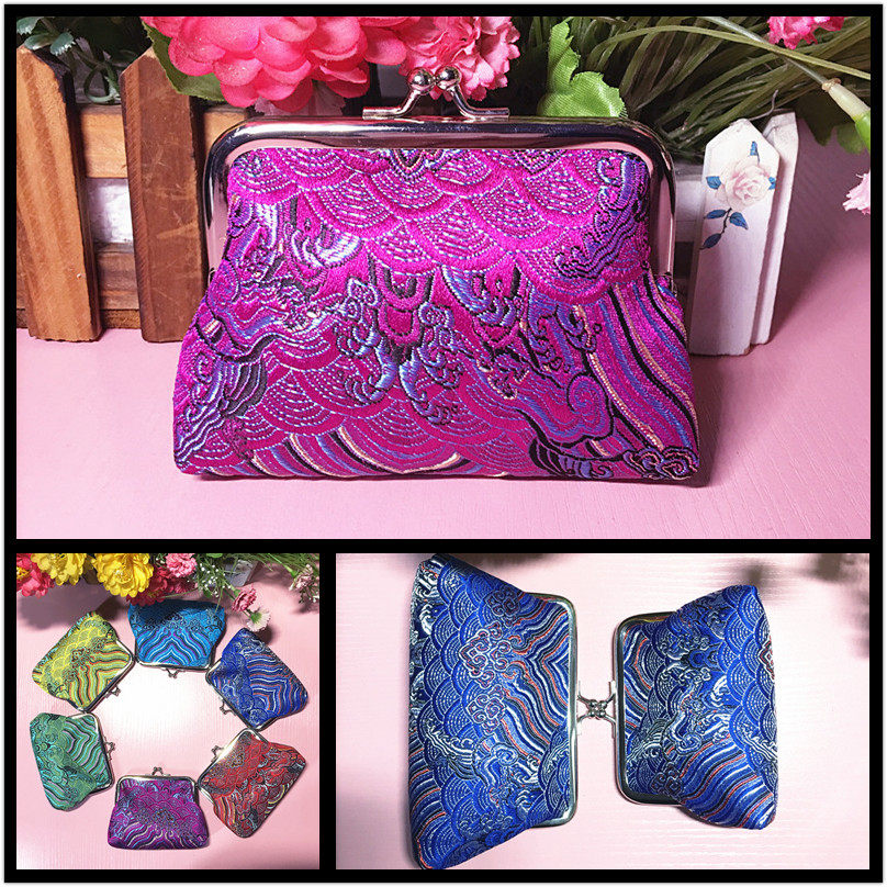 精美织锦缎小包高档丝绸零钱包硬币包首饰袋出国送老外礼品小钱包