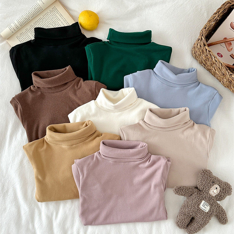 儿童百搭纯色半高领打底衫冬季新品韩系男女宝宝基础款长袖内搭,童装/婴儿装/亲子装,T恤,淘宝优惠券,粉丝福利购,淘宝优惠卷