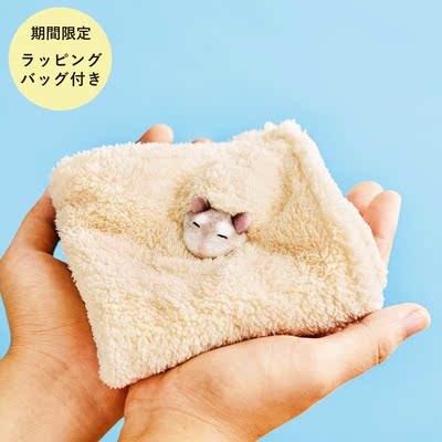 现货Felissimo木屑中睡着仓鼠手帕毛巾家用芬理希梦柔软YOU+MORE