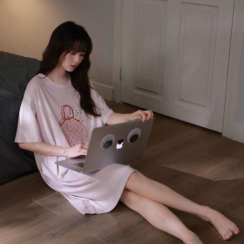 马克公主T恤可爱卡通睡裙莫代尔