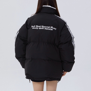 情侣款2025潮条纹棉服面包服男女宽松冬加厚外套102B-M1315P95图片