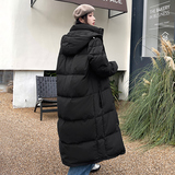 高绒户外抗寒羽绒服情侣长款冬加厚潮牌连帽白鸭绒102B-Y5921P215，男装羽绒服，星座102B