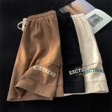 华夫格工装裤夏款学生韩版休闲短裤宽松百搭五分裤潮102B-K309P30，男装休闲裤，星座102B