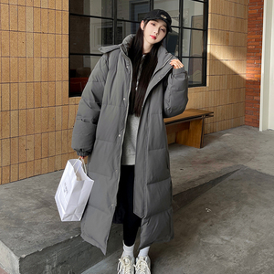 高绒户外抗寒羽绒服情侣长款冬加厚潮牌连帽白鸭绒102B-Y5921P215图片