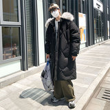 冲量降价加厚帅气连帽车明线情侣中长款宽松羽绒服102B-Y8868P175，男装羽绒服，星座102B
