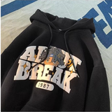 春款大货美式卫衣男女潮牌情侣连帽衫上衣百搭外套102B-W8087P45，男装卫衣，星座102B