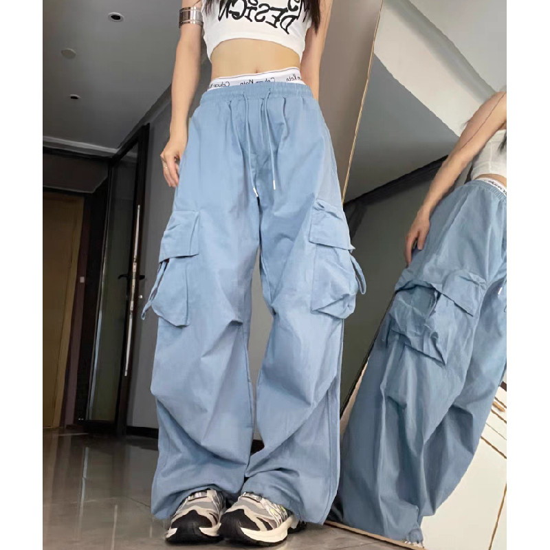 春夏多巴胺穿搭美式复古工装裤男女休闲运动裤休闲裤102B-K524P48,男装休闲裤,星座102B