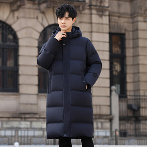 冬羽绒服男连帽中长款加厚工装外套情侣羽绒衣外套102B-Y8810P265图片