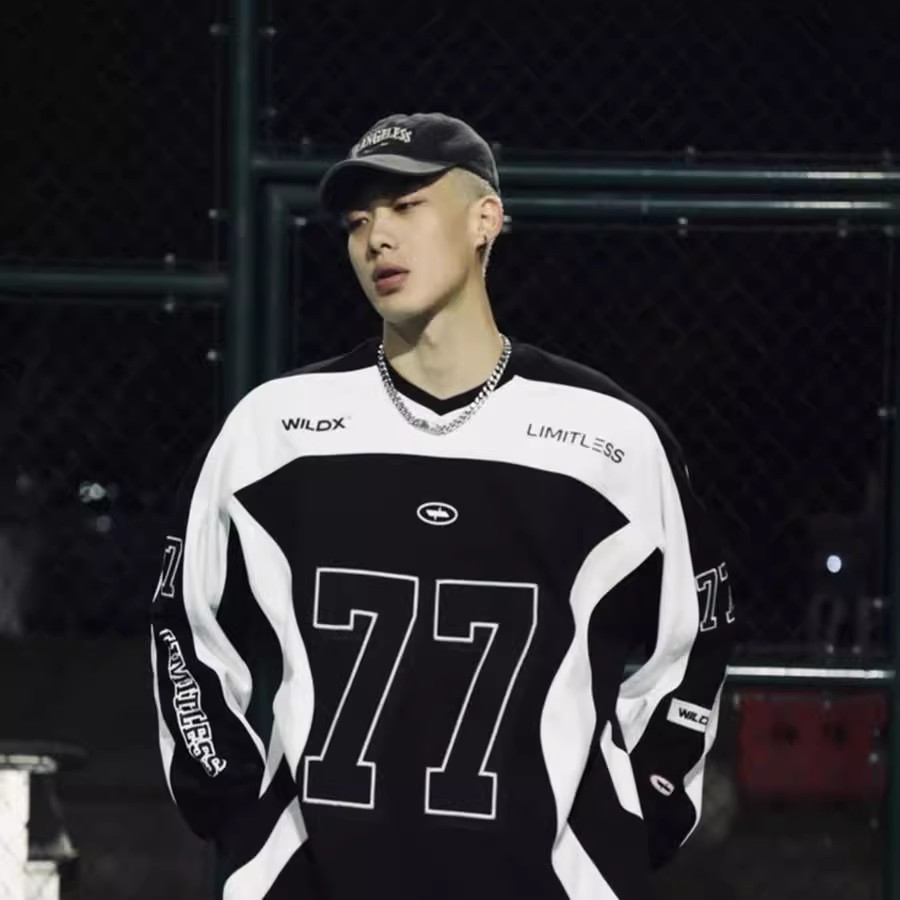 秋2025复古篮球服卫衣男女赛车棒球冰球服套头上衣102B-W8508P38,男装卫衣,星座102B