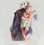 纯棉夏季美式暗黑风男女情侣宽松百搭印花短袖T恤102B-T0836P30，男装T恤，星座102B