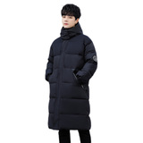 冬装棉服工作服宽松拼接连帽中长款情侣棉衣外套潮102B-M281P135，男装棉衣，星座102B