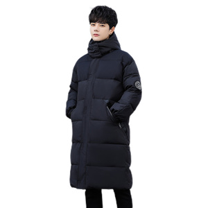 冬装棉服工作服宽松拼接连帽中长款情侣棉衣外套潮102B-M281P135图片