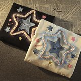 2025秋华棉复合双帽后包领星星刺绣连帽套头卫衣102B-W2703P55，男装卫衣，星座102B