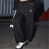 秋2025外贸欧美高腰抽绳宽松jazz跳舞瑜伽运动裤男女102B-K777P38，女装休闲裤，星座102B