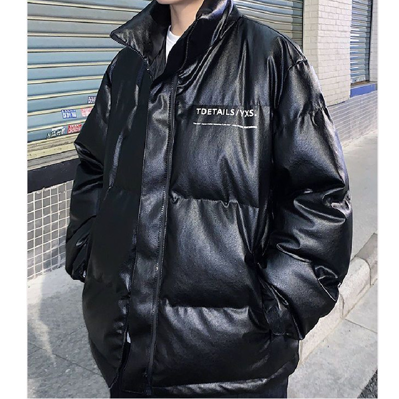 冬ins加厚pu皮棉衣男潮流韩版潮牌羽绒棉服宽松外套102B-M827P100,男装棉衣,星座102B