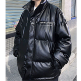 冬ins加厚pu皮棉衣男潮流韩版潮牌羽绒棉服宽松外套102B-M827P100，男装棉衣，星座102B