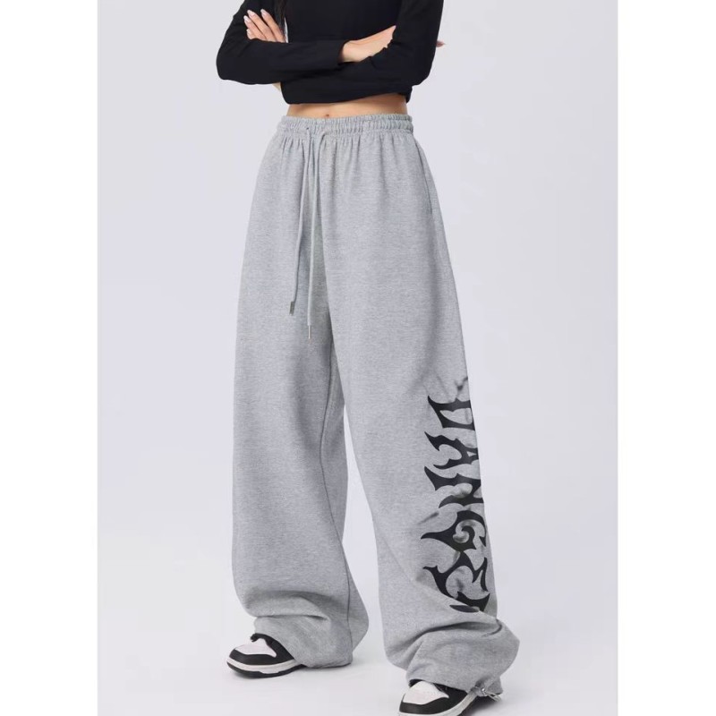 秋2025欧美跨境外贸高腰抽绳宽松跳舞hiphop运动裤潮102B-K759P38,女装休闲裤,星座102B