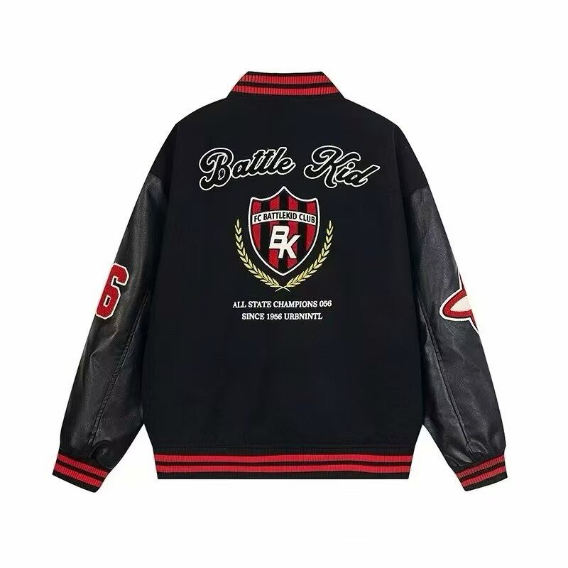 美式复工徽章拼接撞色棒球服外套潮牌情侣宽松夹克102B-JK583P75,男装夹克,星座102B