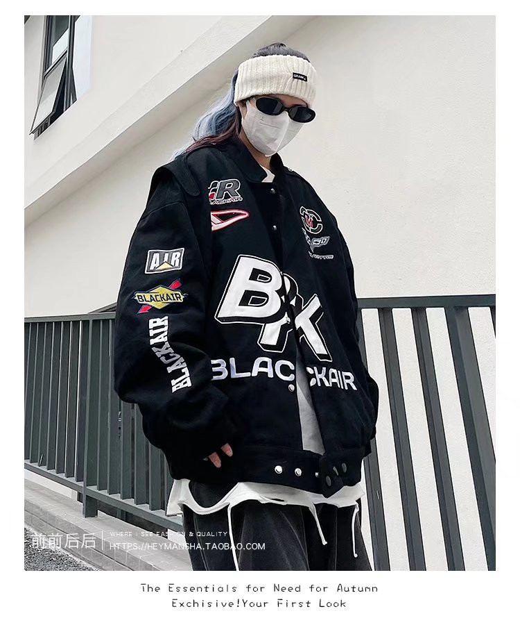 非淘系卖美式高街刺绣外套男潮牌棒球服男情侣装夹克102B-J108P85,男装夹克,星座102B