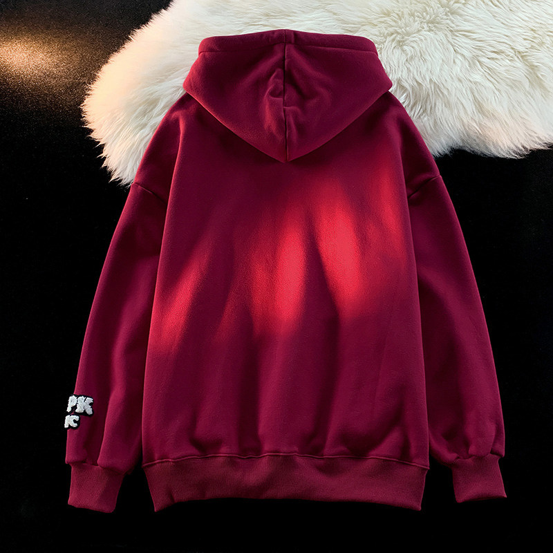 鱼鳞棉秋卫衣卡通头像毛巾绣后包条双层帽外套男女102B-W6456P48,男装卫衣,星座102B