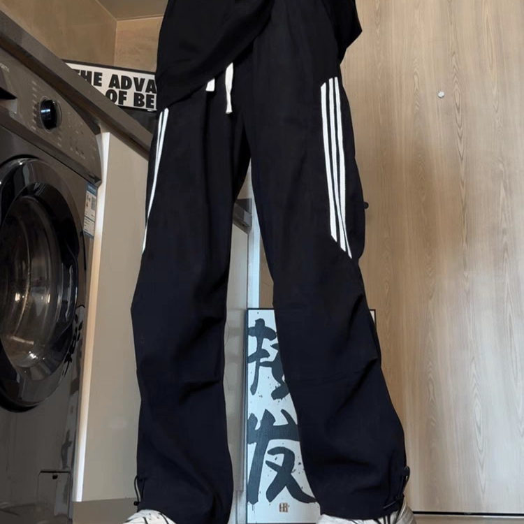 加绒灯芯绒三条杠工装裤男女休闲裤运动长裤102B-K8217P45加绒55,男装工装外套,星座102B