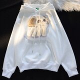 2025秋后包领双层帽仿棉华棉复合卫衣植绒上衣外套102B-W6753P48，女装短外套，星座102B