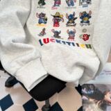 加厚美式慵懒刺绣加绒卫衣宽松连帽外套潮102B-W2758P58加绒68，女装短外套，星座102B
