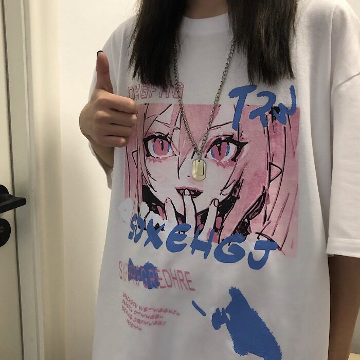 原创已注册纯棉款韩INS学院风卡通宽创意T恤男女102B-T8512P40,男装T恤,星座102B