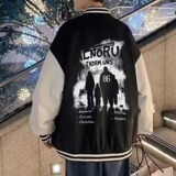 秋2025潮牌棒球服外套潮流韩版宽松百搭夹克上衣102B-W8677P68，男装夹克，星座102B